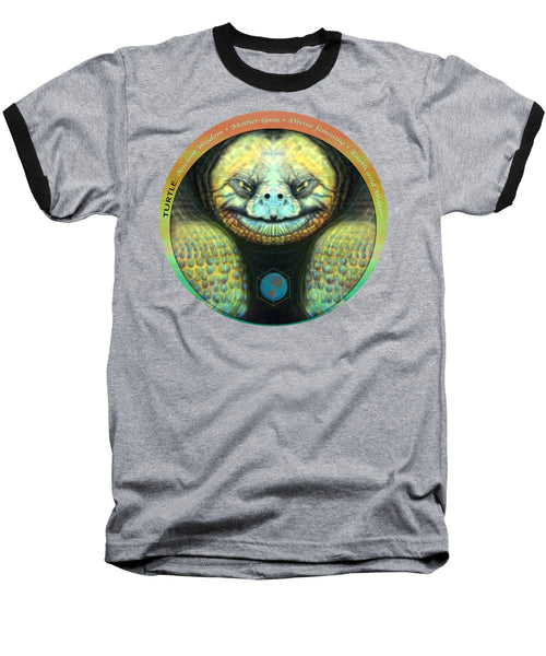 Giant Turtle Spirit Guide - Baseball T-Shirt