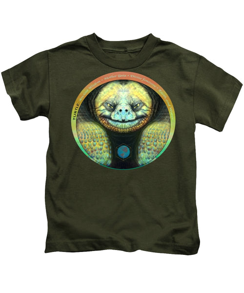 Giant Turtle Spirit Guide - Kids T-Shirt