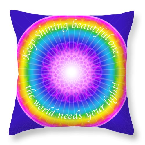 Keep Shining Beautiful One - Throw Pillow