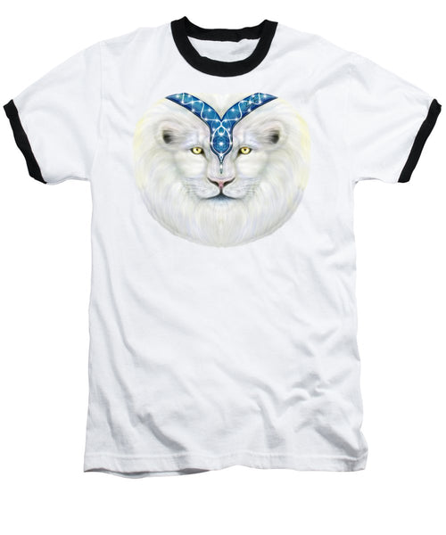 Sacred White Lion - Baseball T-Shirt