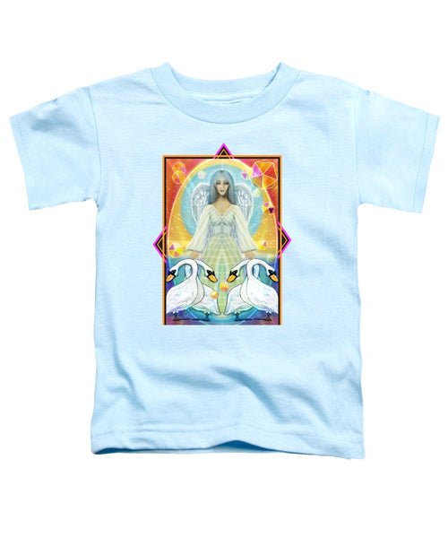 Archangel Haniel With Swans - Toddler T-Shirt
