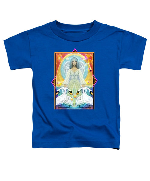 Archangel Haniel With Swans - Toddler T-Shirt