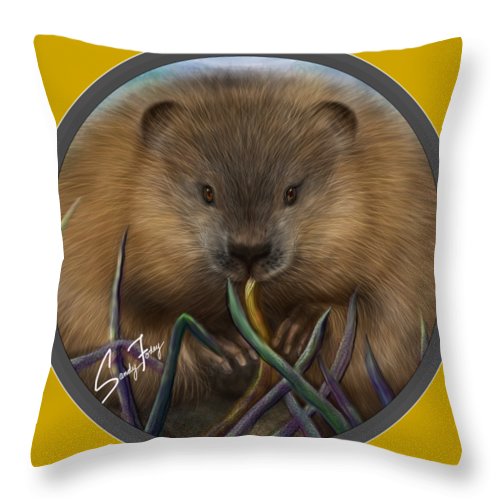 Beaver Spirit Guide - Throw Pillow