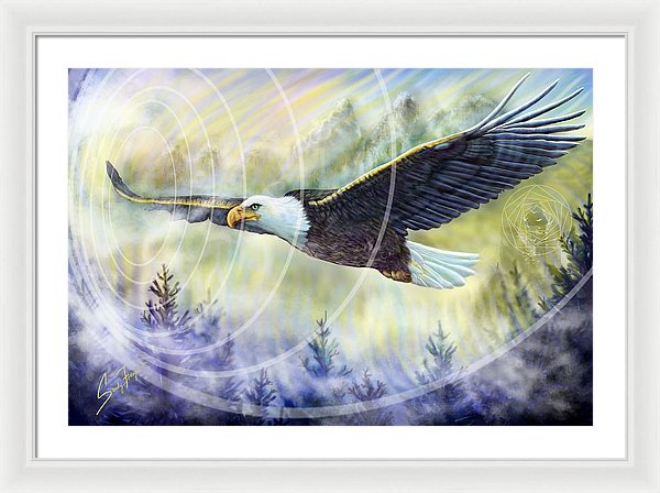 Eagle Rising - Framed Print