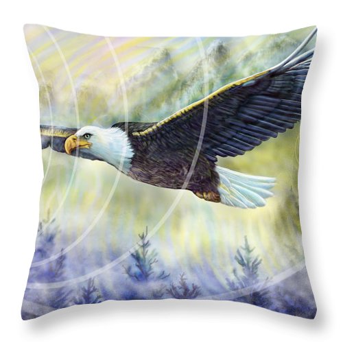 Eagle Rising - Throw Pillow