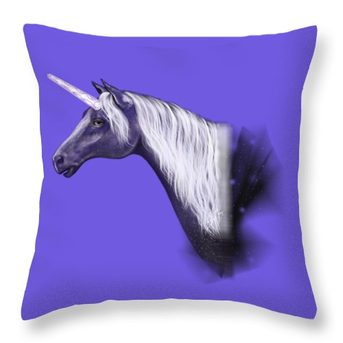 Galactic Unicorn - Throw Pillow