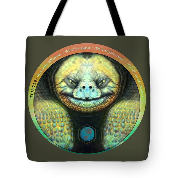 Giant Turtle Spirit Guide - Tote Bag