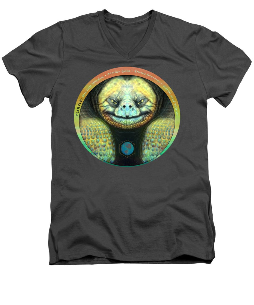 Giant Turtle Spirit Guide - Men's V-Neck T-Shirt