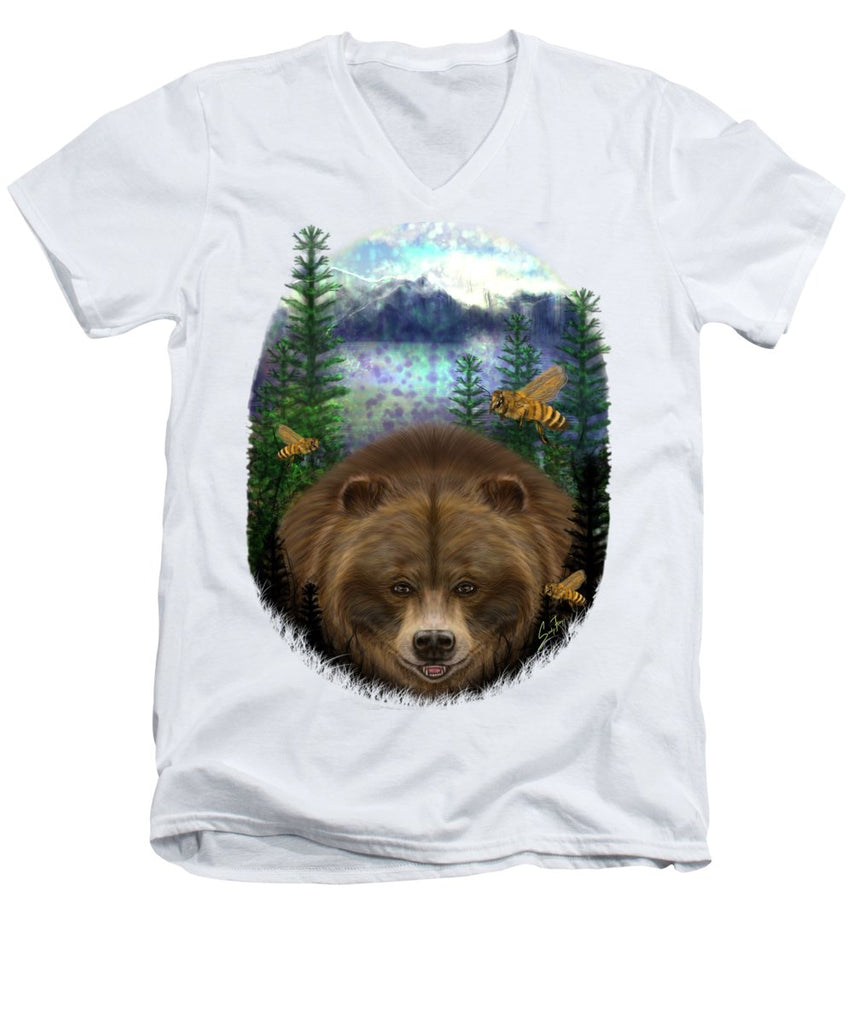 Honey Bear - Men's V-Neck T-Shirt