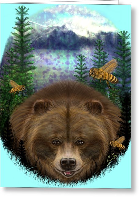 Honey Bear - Greeting Card