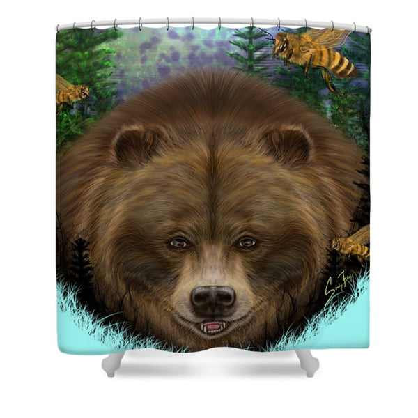 Honey Bear - Shower Curtain