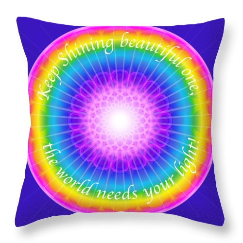 Keep Shining Beautiful One - Throw Pillow