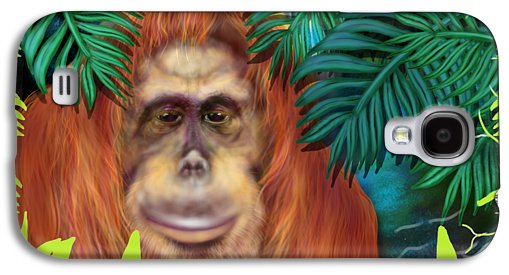 Orangutan With Maleo Bird - Phone Case