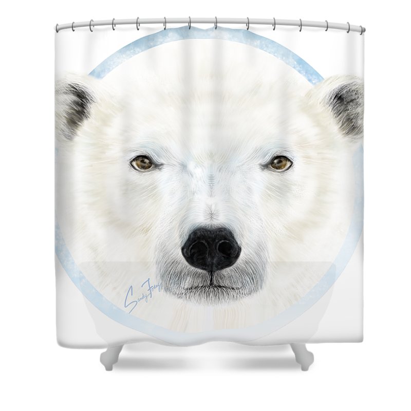 Polar Bear Spirit - Shower Curtain