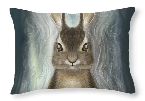 Rabbit Guide - Throw Pillow