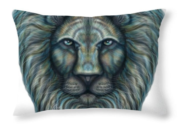 Radiant Rainbow Lion - Throw Pillow