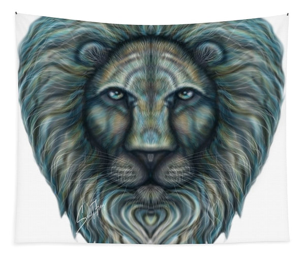 Radiant Rainbow Lion - Tapestry