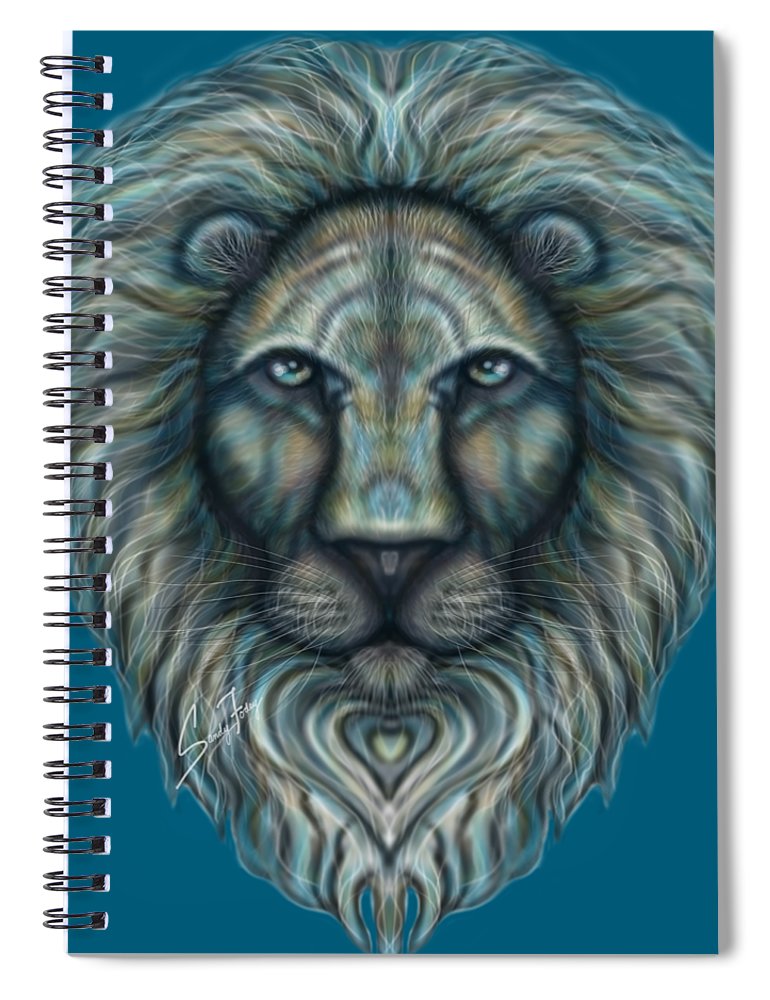 Radiant Rainbow Lion - Spiral Notebook