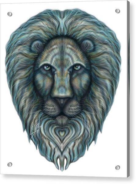 Radiant Rainbow Lion - Acrylic Print