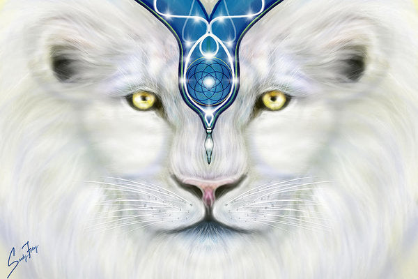 Sacred Lion Close Up - Art Print
