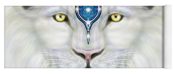 Sacred White Lion - Yoga Mat