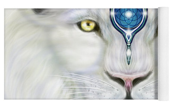 Sacred White Lion - Yoga Mat