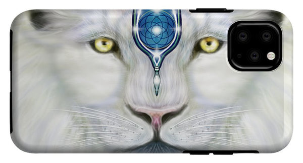 Sacred White Lion - Phone Case