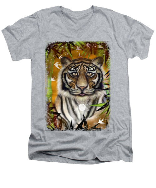 Tiger Tee - Men's V-Neck T-Shirt