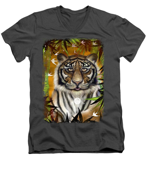 Tiger Tee - Men's V-Neck T-Shirt