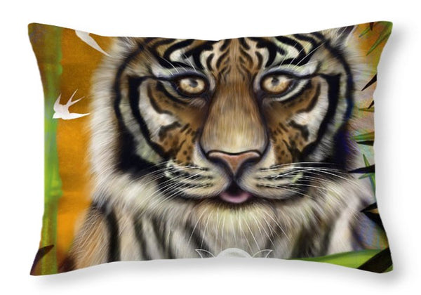Tiger Wisdom - Throw Pillow