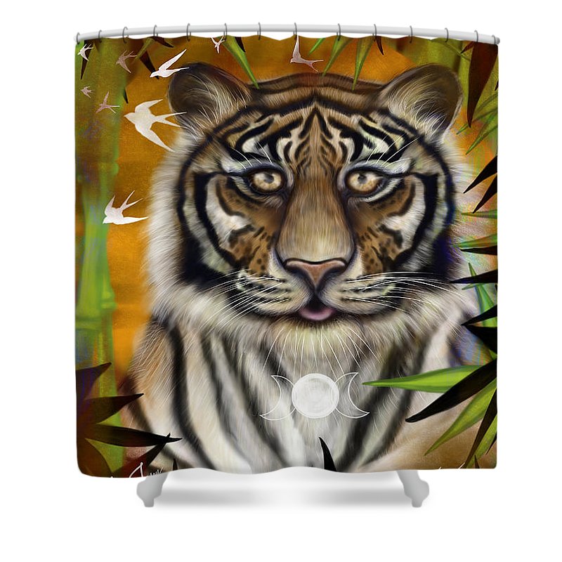 Tiger Wisdom - Shower Curtain