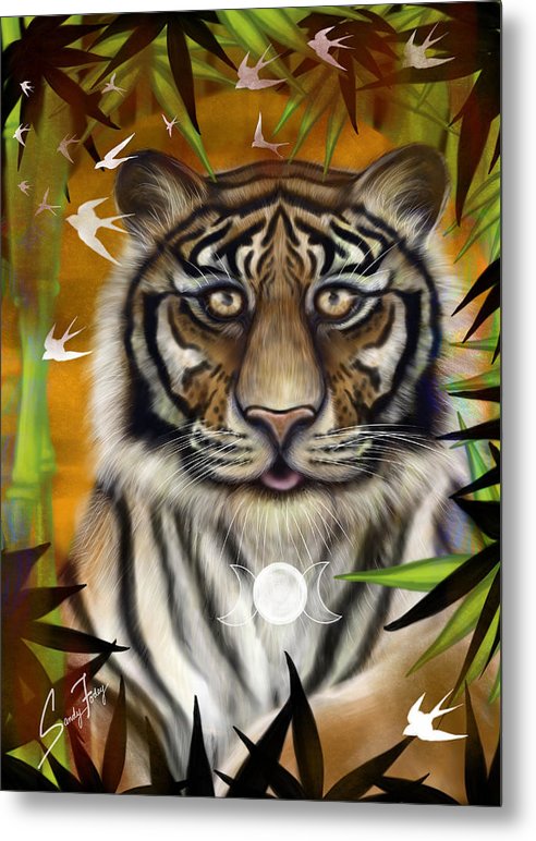 Tiger Wisdom - Metal Print