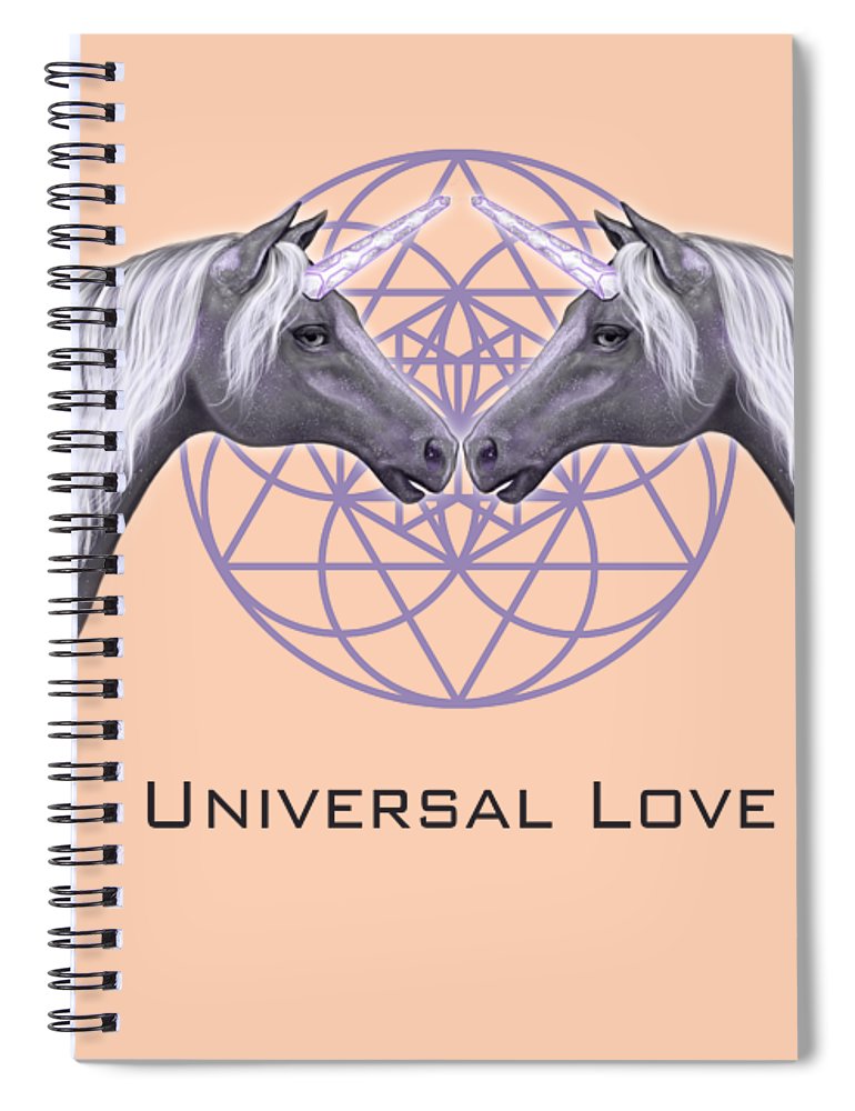 Universal Love Unicorns - Spiral Notebook