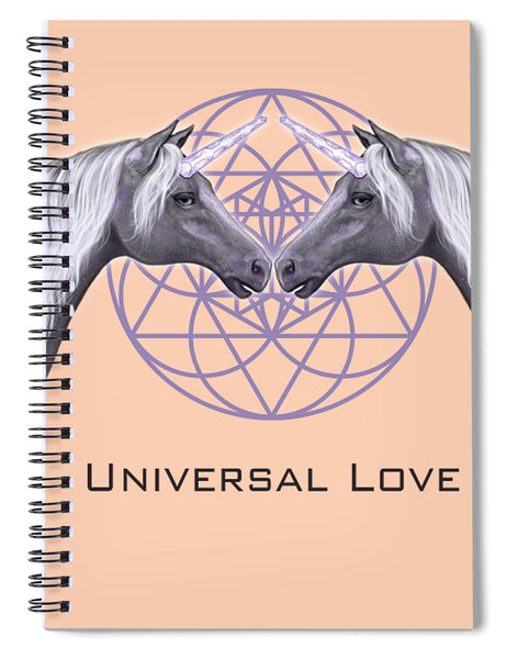 Universal Love Unicorns - Spiral Notebook