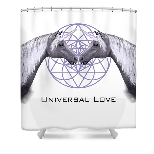 Universal Love Unicorns - Shower Curtain
