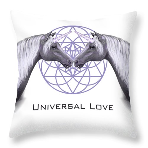 Universal Love Unicorns - Throw Pillow