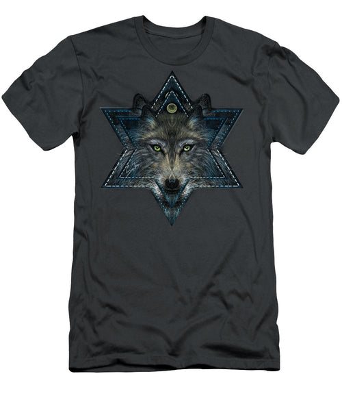 Wolf Star - Men's T-Shirt (Athletic Fit)