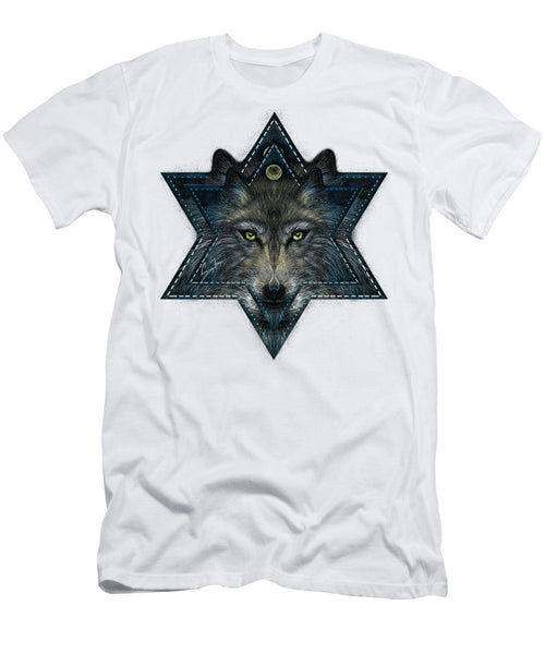 Wolf Star - Men's T-Shirt (Athletic Fit)
