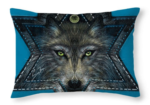 Wolf Star - Throw Pillow
