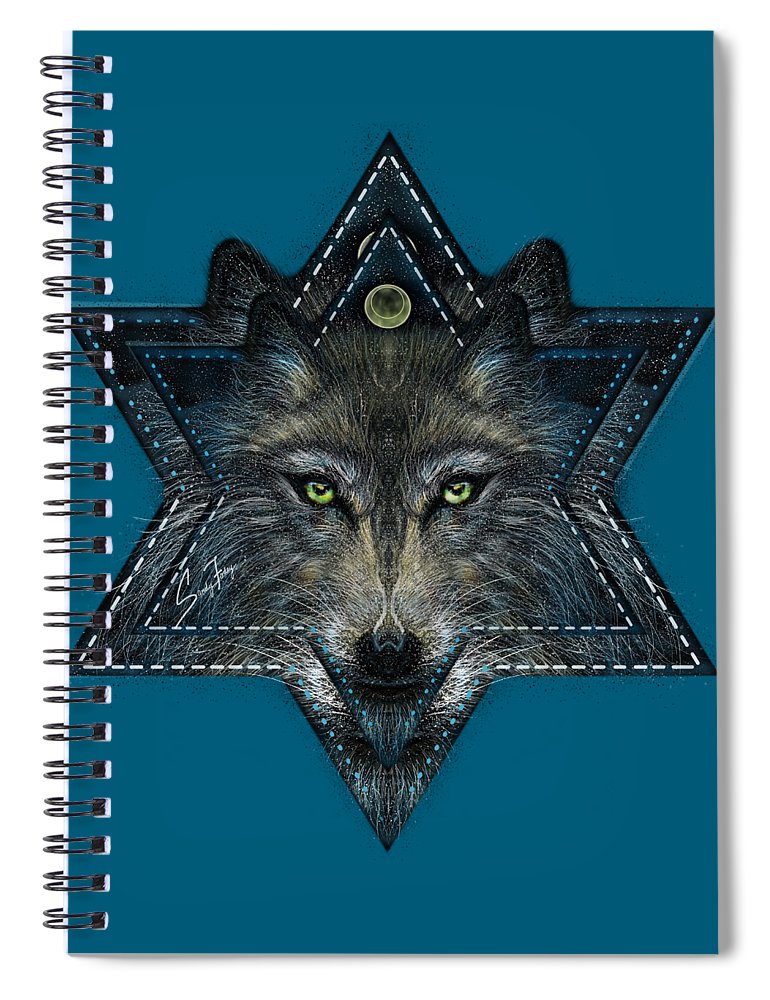 Wolf Star - Spiral Notebook