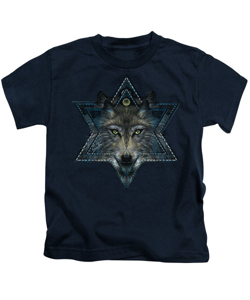 Wolf Star - Kids T-Shirt