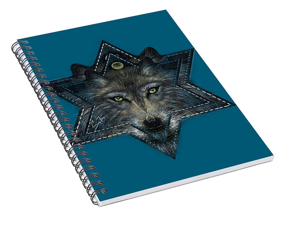 Wolf Star - Spiral Notebook