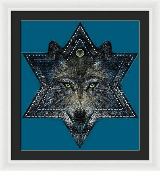 Wolf Star - Framed Print
