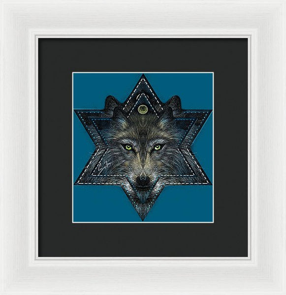 Wolf Star - Framed Print