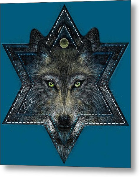 Wolf Star - Metal Print