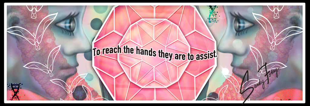 To reach the hands they are to assist.